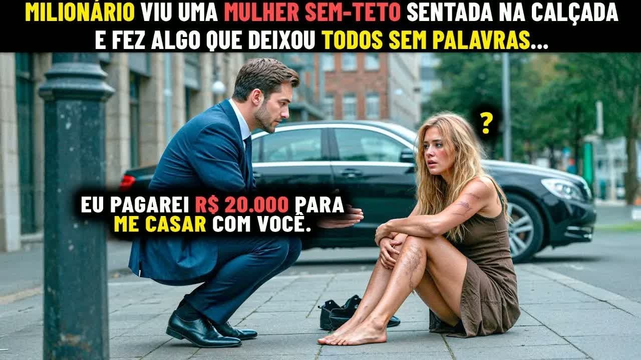 ELA ERA UMA PESSOA SEM TETO E INVISÍVEL PARA O MUNDO, ATÉ QUE UM HOMEM DE TERNO PAROU E DISSE ISSO..