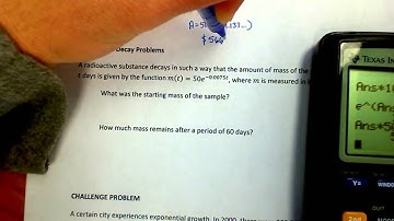 Lesson 7.3 Video 3 - Continuously Compounded Interest and Radioactive Decay