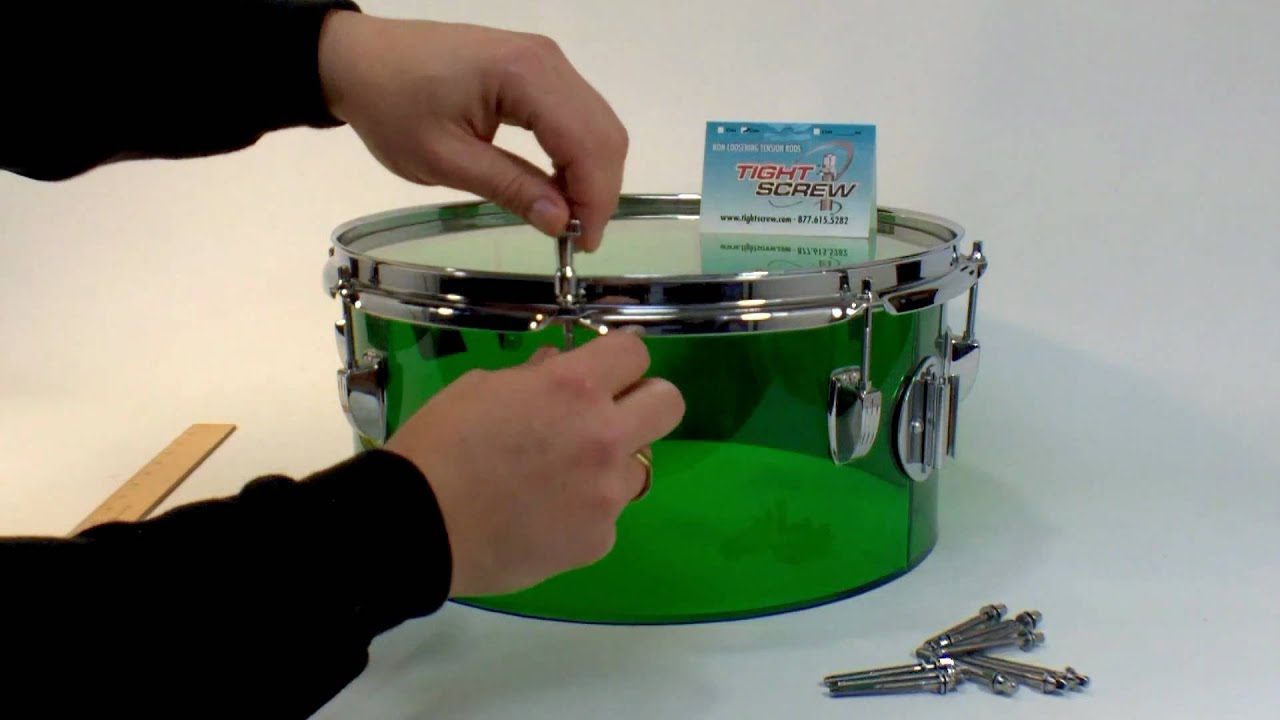 Tightscrew Non-Loosening Drum Tension Rods Demo