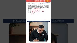 CMAT 2025 Slot 1 PYQ-9 Ratio Question Solved | Minimum No. of Chocolates | CMAT 2026 Quant #shorts