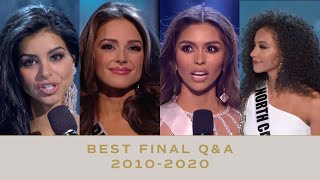 Best Final Answers from 20102020 | Miss USA