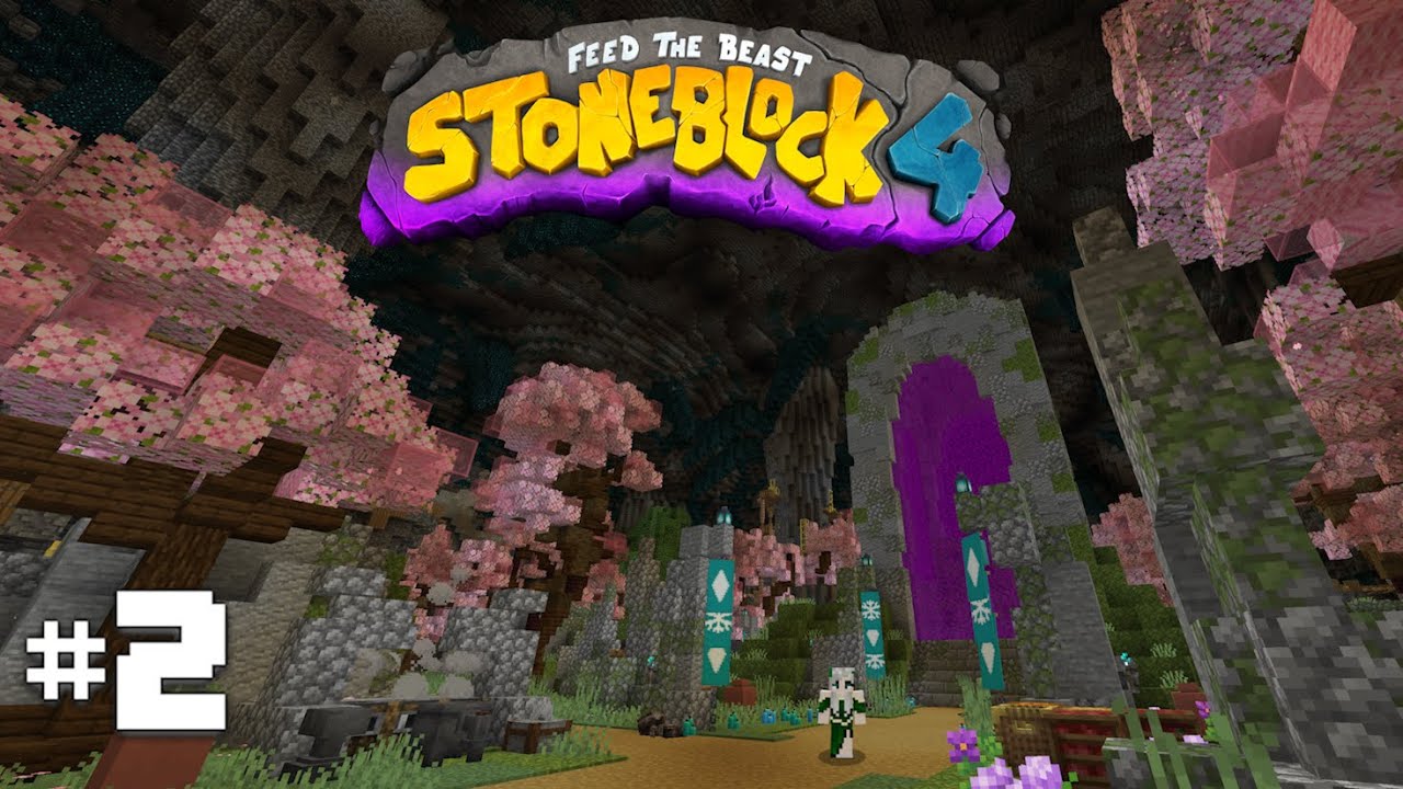 FTB StoneBlock 4 E02 - Laying a Foundation