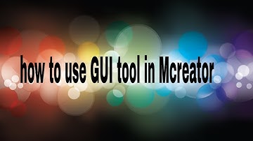 how to use GUI tool in Mcreator
