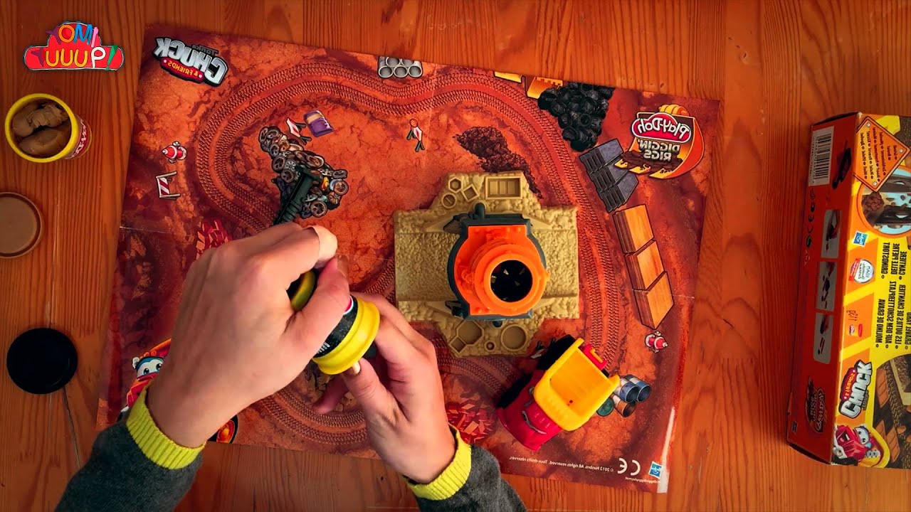 Play Doh Diggin Rigs Chuck the Dump Truck Grinding Yomi Yuuup! Playset Review