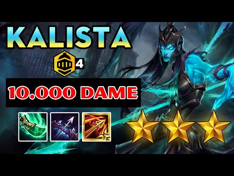 Top 1 Kalista - Ngọn giáo chí mạng - 10.000 dame | ĐTCL | TFT 5.5 | Patch 11.16b