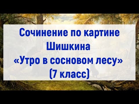 Сочинение По Картине Шишкина «Утро В Сосновом Лесу»