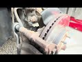 toyota corolla break pads & disc removed for the new 1s