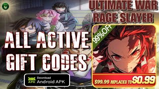Ultimate War: Rage Slayer All Active Gift Codes 🎁 May 2024🔥Demon Slayer game RPG Android/ApK screenshot 5