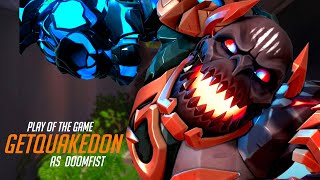 WHAT ONE OF THE BEST DOOMFIST LOOKS LIKE - GETQUAKEDON! POTG! [ TOP 500 SEASON 6 OVERWATCH 2 ]