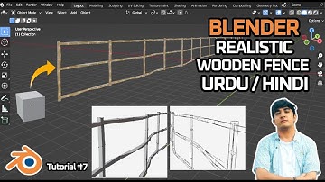 Blender Beginner Part 7 (URDU/HINDI) – Wooden FENCE Modeling & Texturing Tutorial