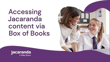 Accessing Jacaranda content via Box of Books