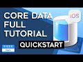 iOS Core Data QuickStart Tutorial 2020