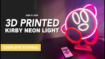 How to Make This 3D Printed Kirby Neon Light (Step By Step Guide)
