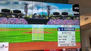 Statcast on Orel Hershiser's Ceremonial First Pitch