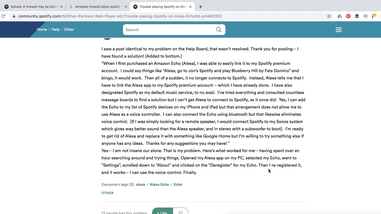 Alexa won't play Spotify SOLVED YouTube