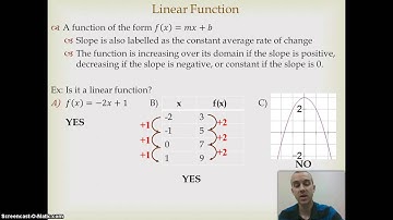 Ch 4.1- Linear Functions
