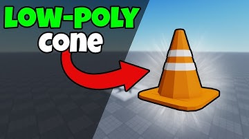 How to make a low-poly traffic cone in blender ( Roblox Studio)