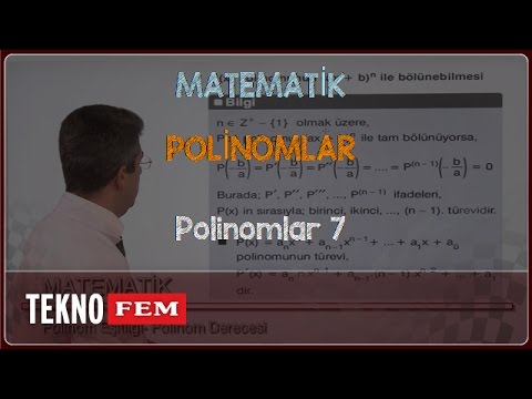 YGS-LYS MATEMATİK - Polinomlar 7