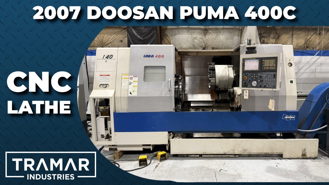 2007 Doosan Puma 400C CNC Lathe For Sale