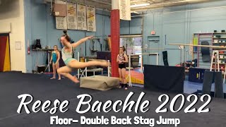 Reese Baechle 2022 Fx- Double Back Stag Jump