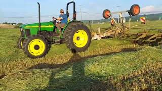 Tedding hay for faster/more even drying