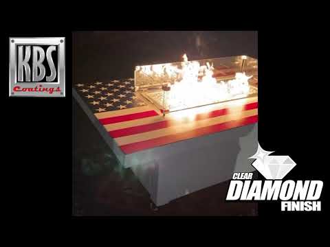 Clear Coating a Custom Painted Fire Pit Table
