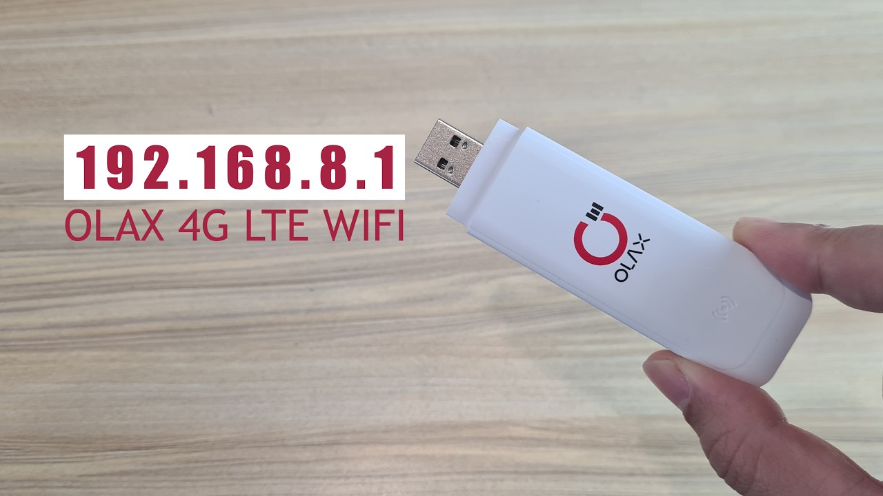 How to insert a SIM card and set up an Olax 4G USB modem.