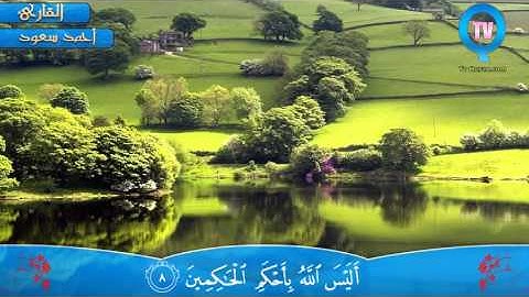 سورة التين والعلق للقارئ أحمد سعود