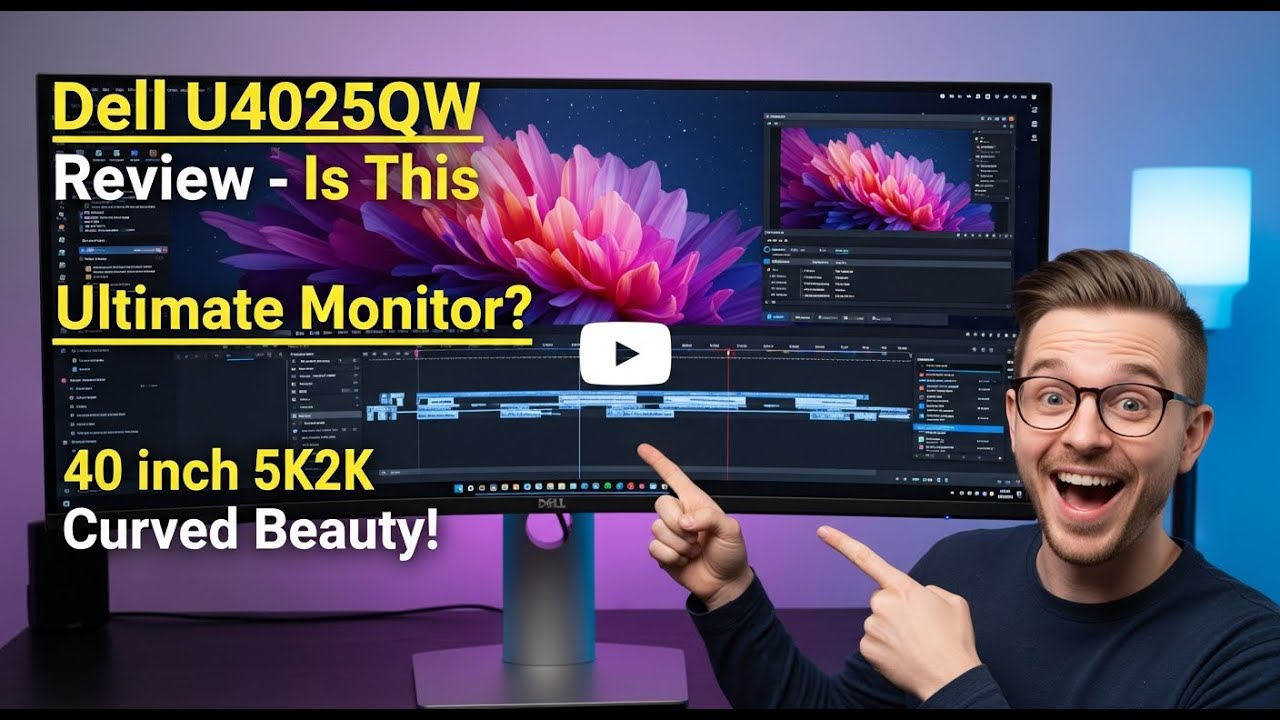 Dell UltraSharp U4025QW 40" 5K2K Curved Monitor 21:9 USB-C KVM