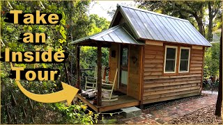 Most Unique Tiny Off-Grid Cabin Home Tour Video | One Bedroom Tiny Off-Grid Cabin