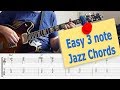 Triads! Easy 3 note Jazz Chords - Must know Jazz Guitar Chords