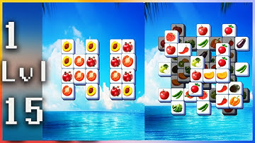 Tile game Match triple&mahjong game - Gameplay Walkthrough - Levels 1-15