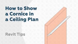 How to Show a Railing Based Cornice on a Ceiling Plan in Revit