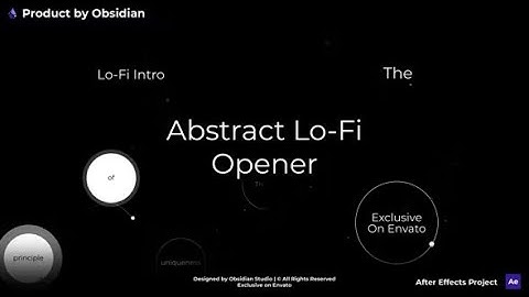 Abstract Lo-Fi Opener (After Effects template)