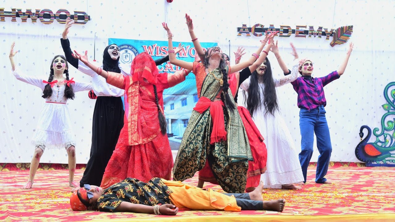Bollywood Horror Meets Comedy | Fun Dance Parody by Class 8th Students | WISHWOOD ACADEMY 2K24-25
