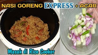 MENGGUNAKAN MAGIC COM | cara masak nasi pera untuk NASI GORENG