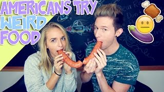 AMERICANS TRY WEIRD AMERICAN FOOD w/ jennxpenn
