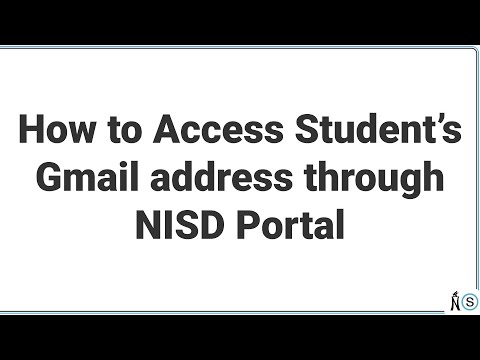 Using NISD Portal to View Students G Mail Address