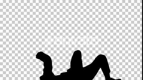 Silhouette man does break dance moves, Alpha Channel | Motion Graphics - Envato elements