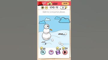 Brain test build me a snowman please level 172