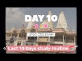 Day 10/10 🥂✨upsc cds 2025 || Last 10 days study routine || Self study 📚 #dailystudyvlog