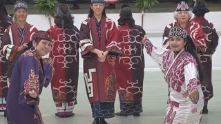 アイヌ民族、華麗な舞披露 札幌の五輪競歩会場