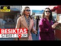 Istanbul Besiktas District Walking Tour (Pier, Square, Carsi) - 4K 60FPS