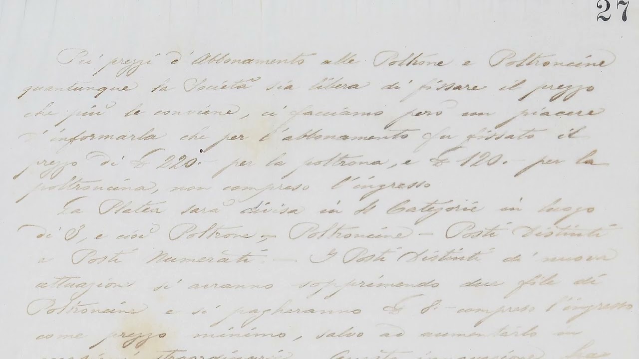 Lettera programmatica del presidente duca Guido Visconti di Modrone, 5 novembre 1898