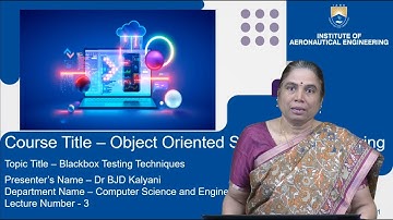 Black Box Testing Techniques by Dr. B J D Kalyani