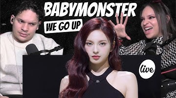 Waleska & Efra react to BABYMONSTER “WE GO UP” Band LIVE it
