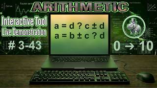 3-43 | Identifying Signs: Finding the Operation in a=b±c±d from 0 to 10