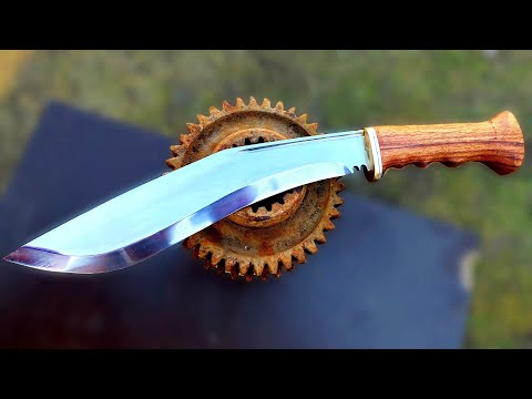 Видео: Ковка ножа КУКРИ Из Ржавого МЕХАНИЗМА