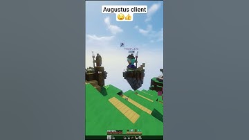 Augustus client 😉👍 #shorts #minecraft #trending #fyp #client #pvp #god #hacker #fly #hack #best #wow