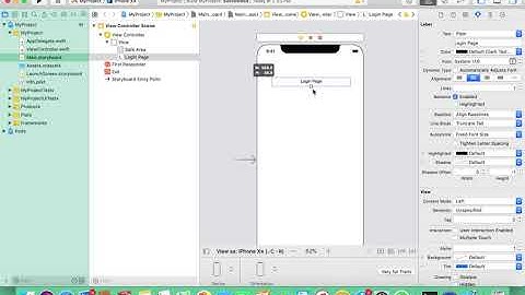 Login Interface Design using XCODE - Part I